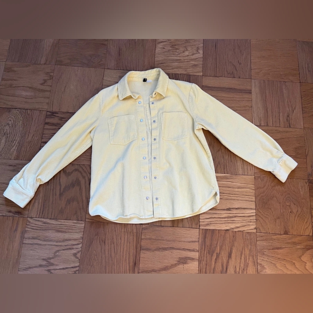 Yellow Button-Up Shirt